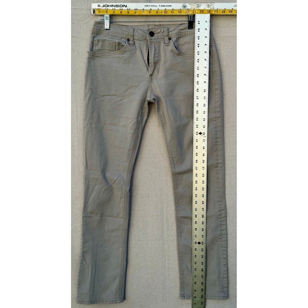 Buffalo David Bitton Ash-X Slim Stretch Jeans Mens 32x34 Tan Khaki Five Pocket - Picture 4 of 7